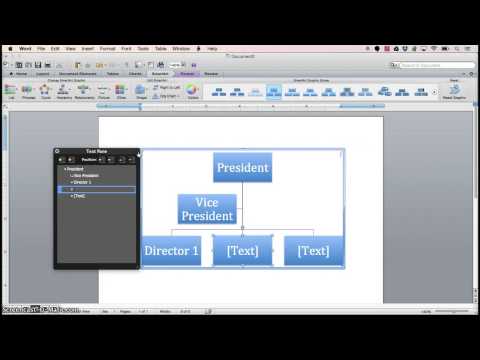Creating SmartArt in Microsoft Word for Mac 2011 Creating SmartArt in Microsoft Word for Mac 2011