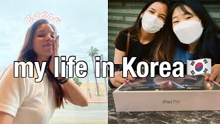 Busan vlog, meeting Korean friend, New Ipad with subtitles🇰🇷