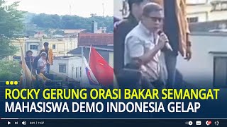 Momen Rocky Gerung Orasi Bakar Semangat Mahasiswa Jelang Demo Indonesia Gelap