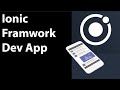 IONIC Framework Dev App
