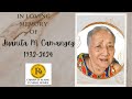 In loving memory of JUANITA MAMERTO CAMANGEG (1932-2024)