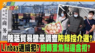 【大新聞大爆卦】陸延貿易壁壘調查防綠控介選? Linbay通緝犯?綠轉蛋焦點還含扣? 精華版3 20231009 @大新聞大爆卦HotNewsTalk