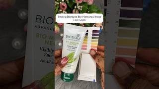 Testing Biotique Bio Morning Nectar Face wash #shorts #skincare #skin #glowingskin #beautytips #diy