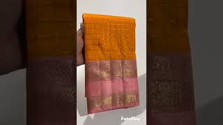 #Pure#kanchipuram silk sarees handwoven with 1\u00262g pure jari traditional pattern#whatsapp 9324546827