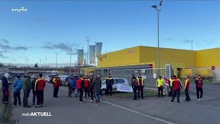 DHL und Post Warnstreiks in Mitteldeutschland