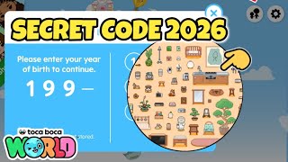 TOCA LIFE WORLD SECRET CODE 2026! FREE CODE TOCA BOCA