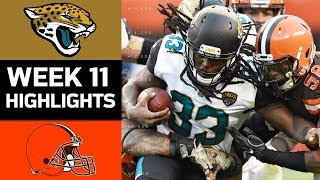 Jaguars vs. Browns | NFL Week 11 Game Highlights