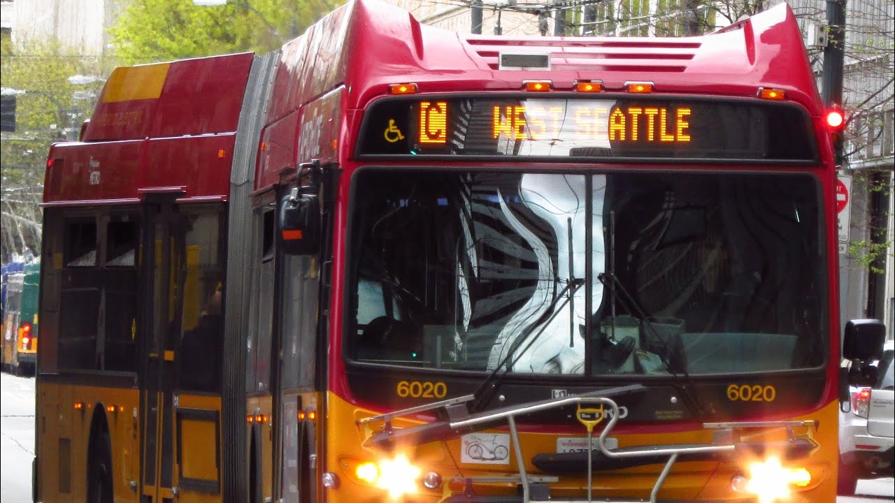 A Ride On King County Metro RapidRide 2011 New Flyer DE60LFR 6020 - YouTube