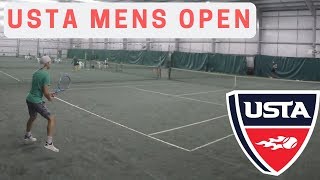 USTA New England Mens Open Highlights (2 rounds) Indoor Tennis