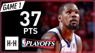 Kevin Durant  Game 1 Highlights Warriors vs Rockets 2018 NBA Playoffs WCF - 37 P