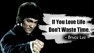 Don't waste time | bruce lee motivational quotes | Warrior Fist Motivation | bruce lee the fighter