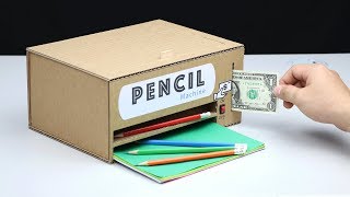 How to make Pencil Vending Machine from Cardboard