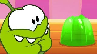 Om Nom eats colourful jelly / Learn English with Om Nom / Educational Cartoon for Kids