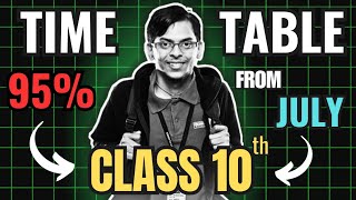 Class 10th : best time table for class 10 | class 10 time table 2024-25 | class 10 time table 2024