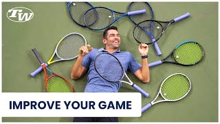 Andy DEMOS a ton of Tennis Racquets to replace his elusive Yonex EZONE DR 98; guess which he  picks!