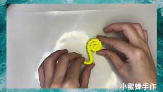 3分鐘手作-彩色小海馬黏土教學-colorful Seahorse– Polymer Clay Tutorial