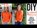 DIY: How to cut a SWEATSHIRT into a TANK TOP! - by Orly Shani