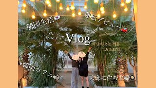 【大邱に住むゆるゆる日本人Vlog】運転デビュー/韓国カフェ/韓国スタバ/ダイソー