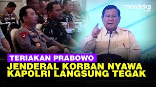 Keras Prabowo Ingatkan Jenderal Siap Korban Nyawa, Kapolri Langsung Sikap Tegak