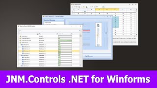 Winforms Controls & Data Grid: JNM .NET
