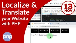 PHP Localize and Translate your Website UI