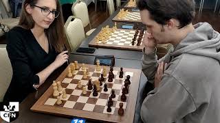 I. Alekseeva (0) vs A. Burtov (1376). Chess Fight Night. CFN. Rapid