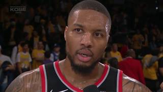 Damian Lillard Talks Kobe Bryant After Dropping 48 Points Against Lakers