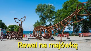 Rewal na majówkę, Rewal z oczu drona, plaża, deptak, atrakcje