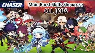 Main Burst Showcase for ALL JOBS | MapleStory Post-Chaser Update