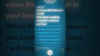In the name of love - Martin Garrix ft. Bebe Rexha #fyp #lyrics #love  #martingarrix #spotify
