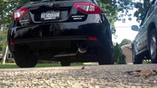 2013 Subaru WRX Tsudo N1 Catback Exhaust before and after exhaust revs