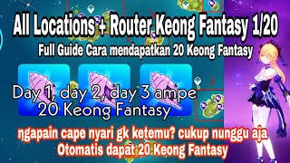 All Locations + Router Keong Fantasy 1/20 || Full Guide Cara mendapatkan 20 Keong Fantasy - Genshin