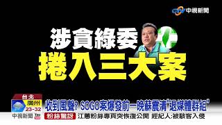 被控收賄2000萬! 蘇震清遭北檢聲押禁見│中視新聞 20200801