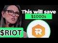 RIOT Stock MASSIVE UPDATE (buy now or what?) RIOT