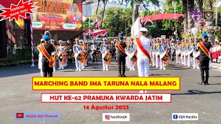 MARCHING BAND SMA TARUNA NALA MALANG UNJUK GELAR DI HUT KE-62 PRAMUKA KWARDA JATIM