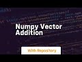 numpy vector addition