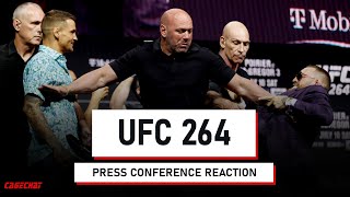 UFC 264: Poirier vs McGregor | PRESS CONFERENCE REACTION | CageChat MMA