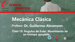 Mecánica clásica: Clase 19