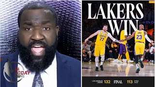 Perkins  strong reacts to Luka's debut, LeBron fires 24-pts lead Lakers blowout Jazz 132-113