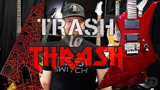 Trash to Thrash #9 - Japanese Guitars - Crackle Paint - Jackson Kelly