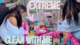 EXTREME ALL DAY CLEAN WITH ME 2020 | ULTIMATE SPEED CLEANING MOTIVATION | ORGANIZE & DECLUTTER TOYS