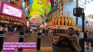 FREMONT STREET LAS VEGAS DAY SCENES SEPTEMBER 2022 VLOG #676