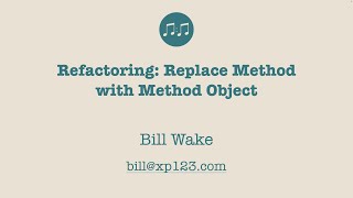 Refactor: Move Method to Method Object