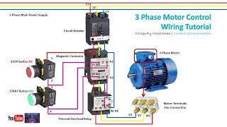 3 Phase Motor Control Wiring Tutorial Urdu Hindi | Rig Electrician Training | El