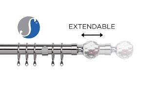 Speedy Products Extendable Curtain Pole Fixing Instructions