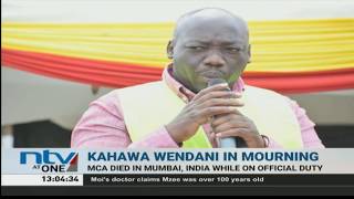 Kahawa Wendani residents mourn sudden death of MCA Cyrus Omondi, alias Gearbox