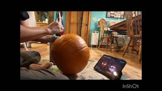 Batman Pumpkin Carving Timelapse