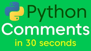 Python Comments in 30 seconds! - Python Tutorial for beginners 2021 #shorts