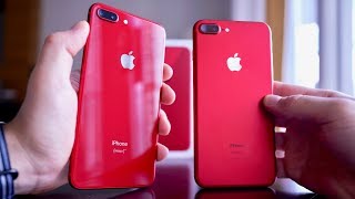 Product RED iPhone 8 Unboxing \u0026 RED 7 Comparison!