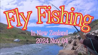 #Flyfishing　Wet fly fishing in New Zealand's high water level mountain streams.